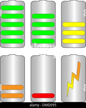 Battery levels vector Stock Vector Image & Art - Alamy