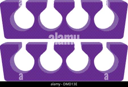 Set Toe Separators Stock Vector