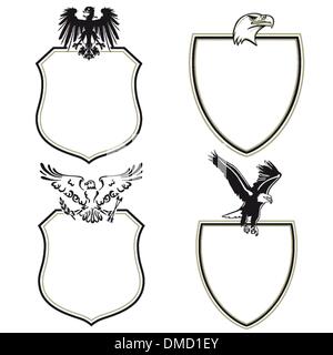 eagle crest, wings second Stock Vector