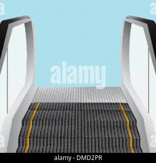 Escalator stairs Stock Vector