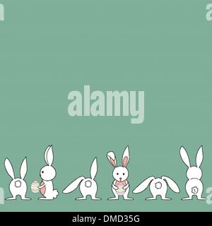 Baby Easter bunny set Stock Vector