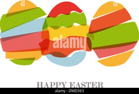 Transparent Easter eggs silhouette Stock Vector
