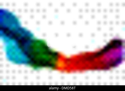 Abstract colorful smoke waves Stock Vector
