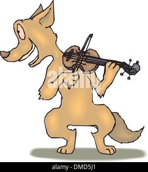 Playing the cello Stock Vector