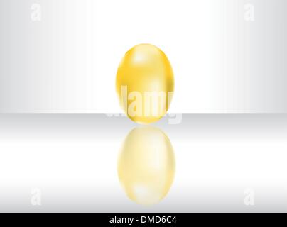 vector illustration with golden egg Stock Vector