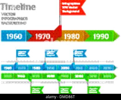 Timeline Web Element Template Stock Vector