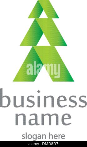 Tree conceptual logo Stock Vector