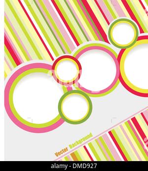 abstract colored background with circles. Stock Vector