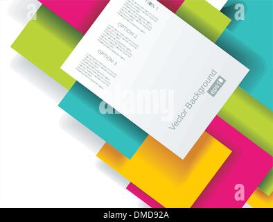 Blank square background for Your Text - Realistic 3D Vector Back Stock Vector