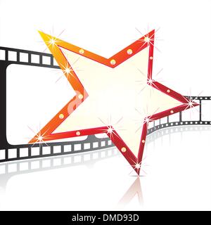 vector realistic 3d film reel Stock Vector