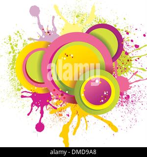 Colorful abstract splash design,vector illustration Stock Vector