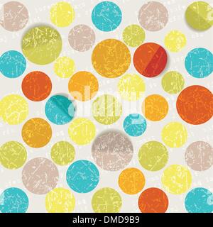 retro circle pattern background Stock Vector