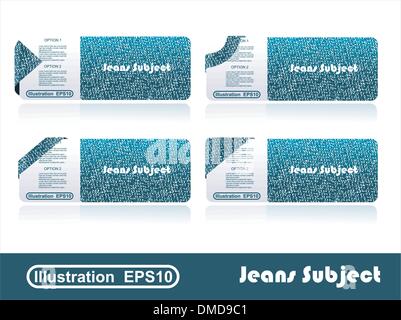 Sale jeans banners Stock Vector