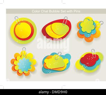 Vector Idea Bulbs. Chat Bubbles Stock Vector