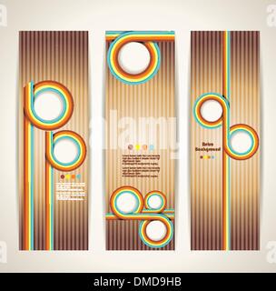 Vintage banners retro style set. Grunge Banner Set. Stock Vector