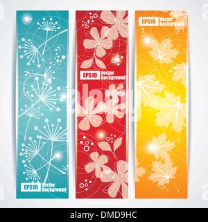 Banners, headers abstract lights Stock Vector