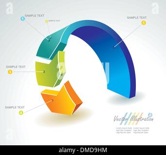 Vector 3d abstract background Stock Vector
