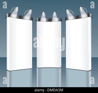 Outdoor blank billboard. Vector Illustration. Stock Vector