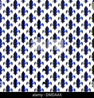 fleur-de-lis seamless pattern Stock Vector