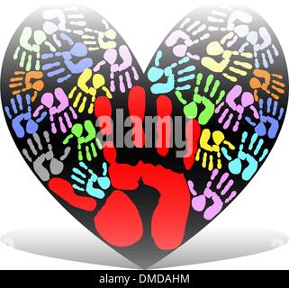 heart of palms Stock Vector