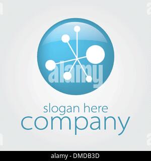 icon atom electricity Stock Vector