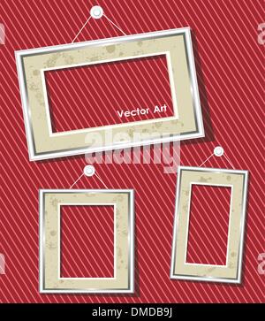 antique picture frames Stock Vector