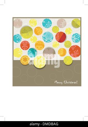 Retro Christmas Card Stock Vector Image And Art Alamy