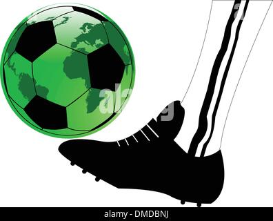 the vector abstract sport soccer background Stock Vector
