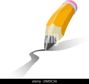 Vector illustration of a pencil Stock Vector