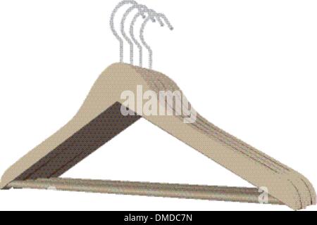 Set Clothes rack Stock Vector