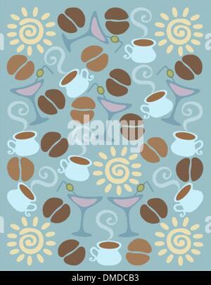 coffee background Stock Vector