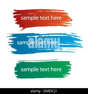 color ink streaks of paint stains Stock Vector