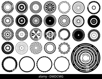 Circles design elements vector Stock Vector