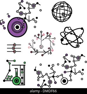 Digital technology icons Stock Vector