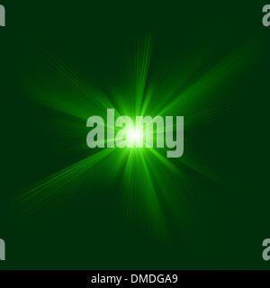 Green color design with a burst. EPS 8 Stock Vector