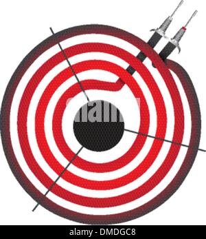 Hot replacement heater Stock Vector