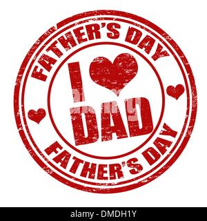 Father's day stamp Stock Vector