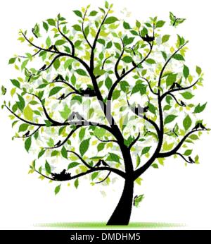 Spring tree green for your design Stock Vector Image & Art - Alamy
