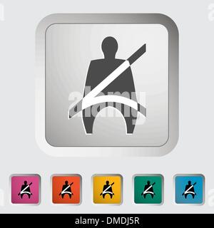 Seat belt Stock Vector