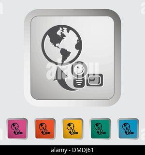 Upload video Stock Vector