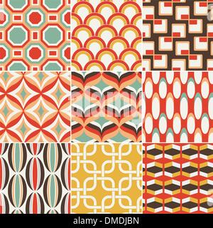 seamless retro pattern Stock Vector