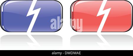 the color vector button set Stock Vector