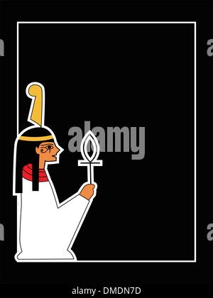 the vector egyptian god Stock Vector