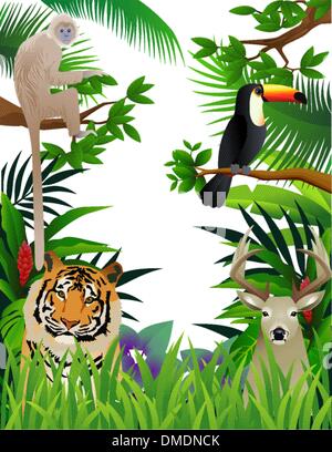 Discover 88+ forest sketch with animals - seven.edu.vn