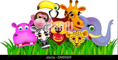 Cute animal cartoon Stock Vector