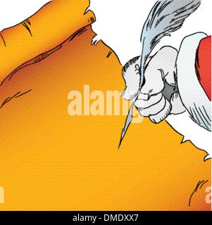 Congratulations on parchment Stock Vector