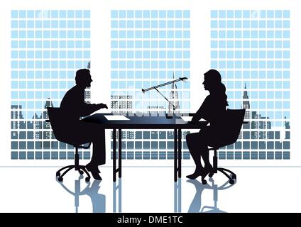 Discussion in the office Stock Vector