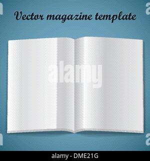 Magazine blank page template. Vector illustration. Stock Vector