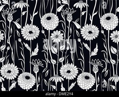 Floral seamless background Stock Vector