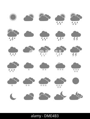 Weather icons Stock Vector